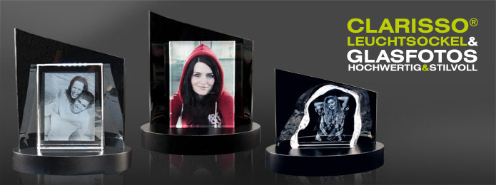 Clarisso Led Sockel Mit 3d Glasfoto Personalisiertes Wohndesign Contento