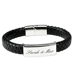 Lederarmband <br>mit Gravur