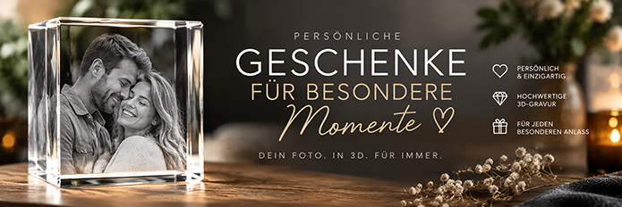 3D Glasfoto Geschenke