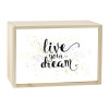 Lightbox LIVE YOUR DREAM 30x20 cm