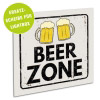 Acrylglasscheibe für Lightbox BEER ZONE 25x25 cm