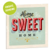 Acrylglasscheibe für Lightbox HOME SWEET HOME 25x25 cm