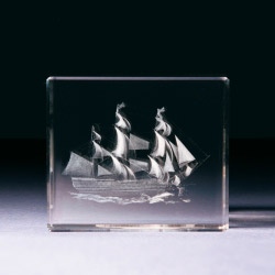 Glasblock - Segelschiff - Victory