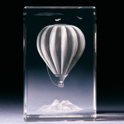 Glasblock - Heissluftballon