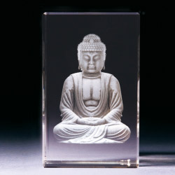 Glasblock - Buddha