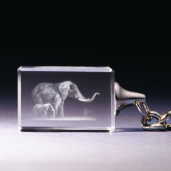 Schlüsselanhänger - Elefant mit Baby