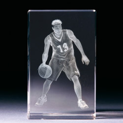 Glasblock - Basketballspieler