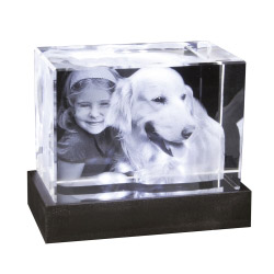 Foto in 3D Portrait - Glasblock 