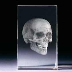 Glasblock - Totenkopf