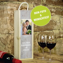 Weinbox personalisiert mit Foto und Text