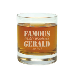 Whisky-Glas mit Gravur