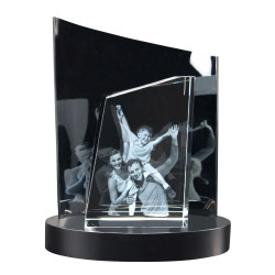 3D Glasfoto TOWER L + Clarisso® Sockel - SET   