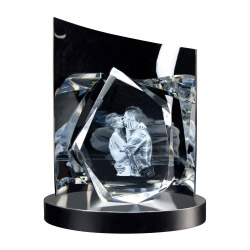 3D Glasfoto DIAMOND L + Clarisso® Sockel - SET   