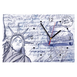 Wanduhr rechteckig - New York