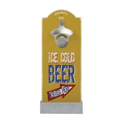 Wand-Flaschenöffner - Ice cold beer