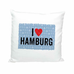 Soft Kissen I LOVE HAMBURG