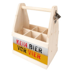 Beer Caddy KEIN BIER VOR VIER