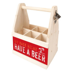 Beer Caddy SIT BACK RELAX HAVE A BEER