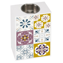 Tischset Vinyl bedruckt 40 x 30 cm - Motiv MOSAIK BEIGE-BLAU | Contento | Tischsets