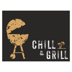 Tischset Vinyl CHILL & GRILL