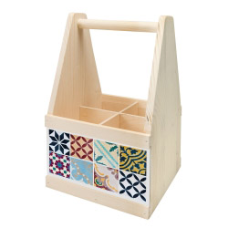 Wine Caddy MOSAIK BUNT