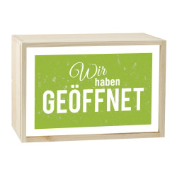 Lightbox GEÖFFNET 30x20 cm