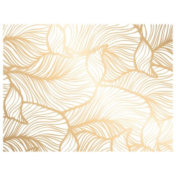 Tischset Vinyl Golden Leaves