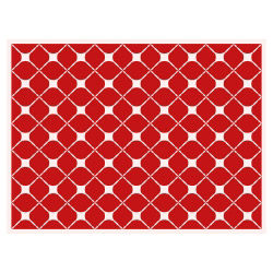 Tischset Vinyl Pattern Rot 2