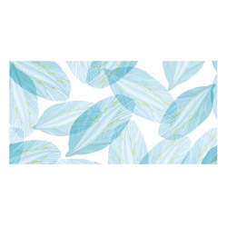 Vinyl Teppich MATTEO 70x140 cm Blue Leaves