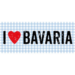 Matteo Vinyl Teppich 50x120 cm I LOVE BAVARIA