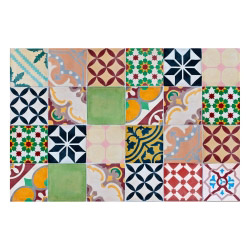 MATTEO Vinyl Teppich 60x90 cm - Mosaik Bunt 1