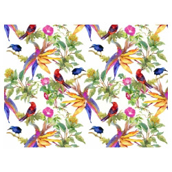 Tischset Vinyl Exotic Parrots