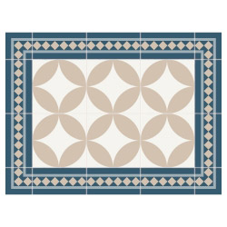 30 MOSAIK Tischset Vinyl bedruckt Contento 40 BEIGE-BLAU x Motiv - | cm