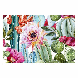 Vinyl Teppich MATTEO 90x60 cm Exotic Cactus