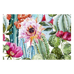 Vinyl Teppich MATTEO 90x135 cm Exotic Cactus