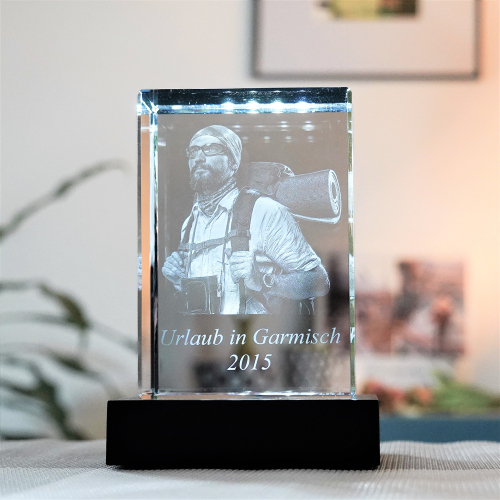 3D Glasfoto für 1-4 Personen