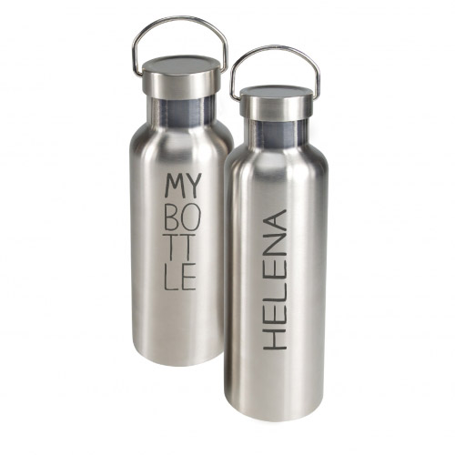 ToGo Trinkflasche S personalisiert - Textgravur + 