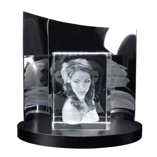 3D Glasfoto + Clarisso® Sockel - SET - 150x100x200 hoch