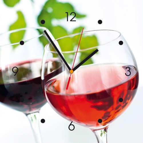 Wanduhr My Clock - Rotwein