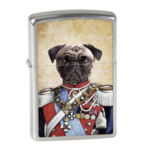 ZIPPO Feuerzeug - Mops in Uniform