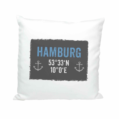 Soft Kissen HAMBURG KOORDINATEN