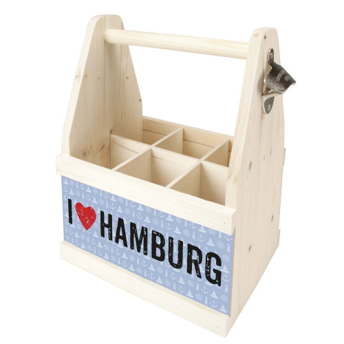 Beer Caddy I LOVE HAMBURG