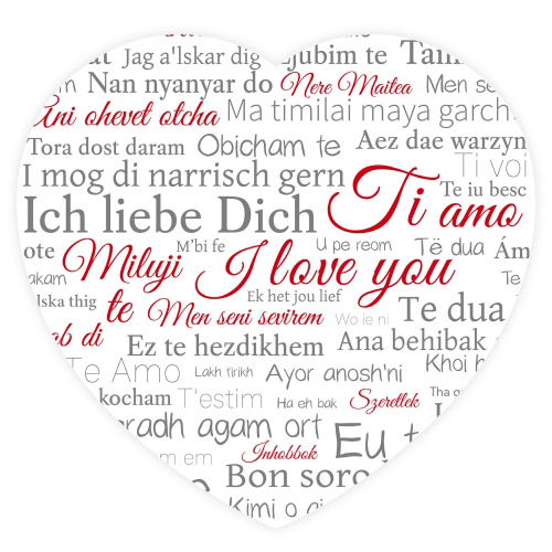 Cake Top Tortenbild Herz 20x19 cm  ICH LIEBE DICH