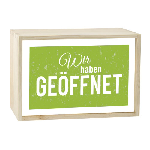 Lightbox GEÖFFNET 30x20 cm