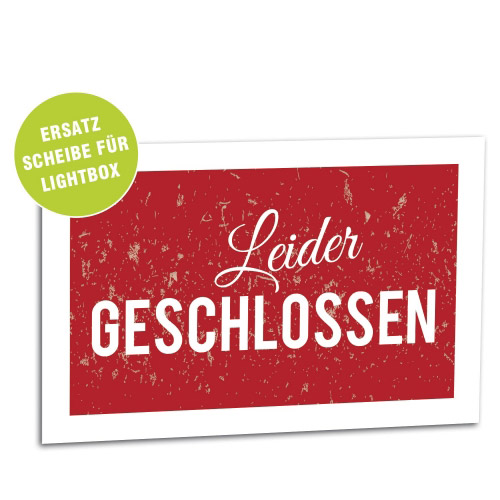 Acrylglasscheibe für Lightbox GESCHLOSSEN 30x20 cm