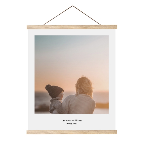 Posterleisten Set clipwood Hochformat 80 x 120 Eiche