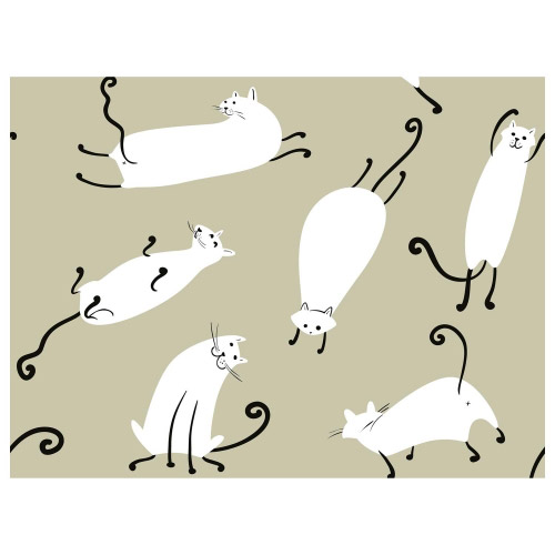 Tischset Vinyl Katzen