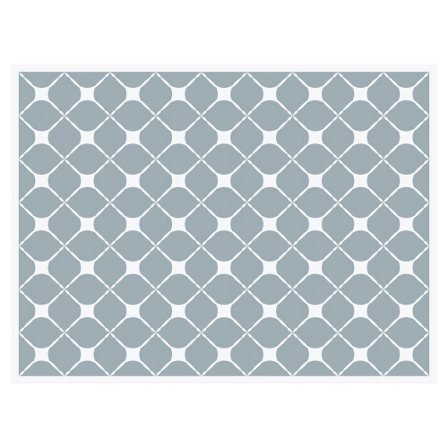 Tischset Vinyl Pattern Graublau 2
