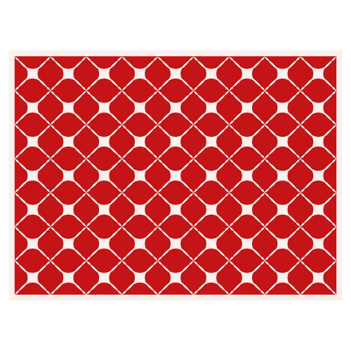 Tischset Vinyl Pattern Rot 2