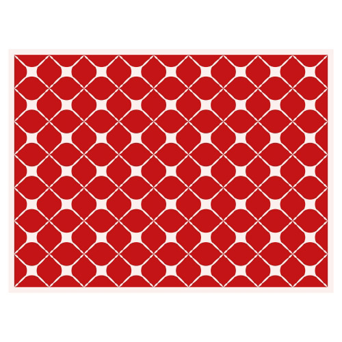 Tischset Vinyl Pattern Rot 2